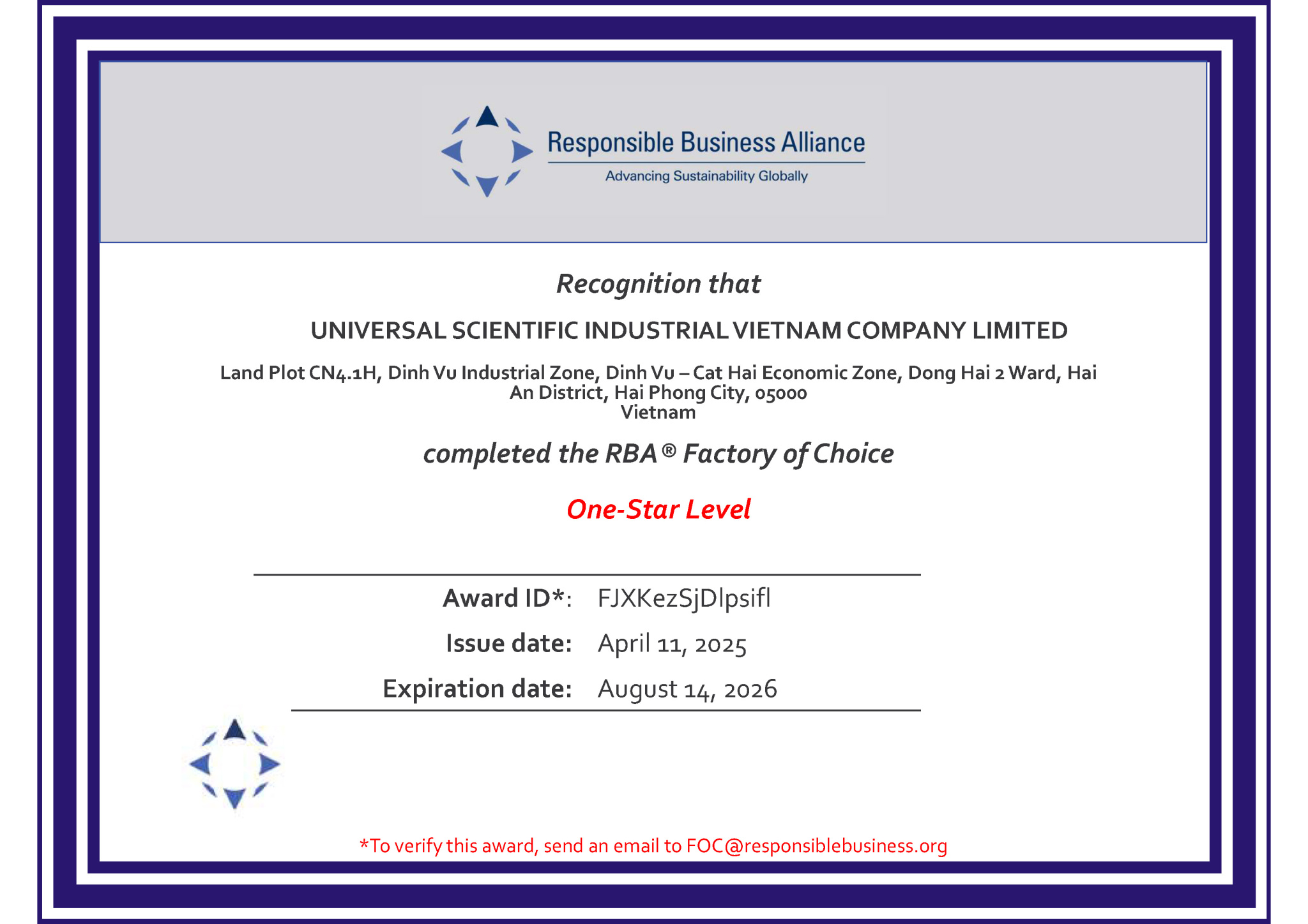 Universal Scientific Industrial